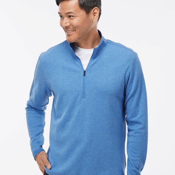 Adidas Men's 3-Stripes Quarter-Zip Sweater Pullover A554 Men's 3-Stripes Quarter-Zip Sweater Pullover Thumbnail