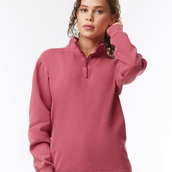 Unisex Garment-Dyed Quarter-Zip Sweatshirt Thumbnail