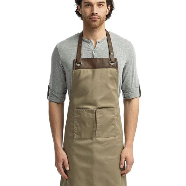 Artisan Collection by Reprime Espresso Bib Apron RP123 Espresso Bib Apron Thumbnail