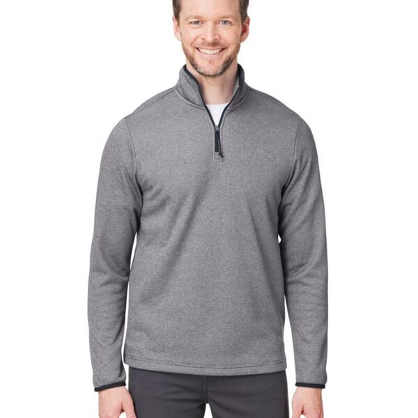 Core 365 Men's Venture Heathered Stripe Quarter-Zip Pullover CE73 Men's Venture Heathered Stripe Quarter-Zip Pullover Thumbnail