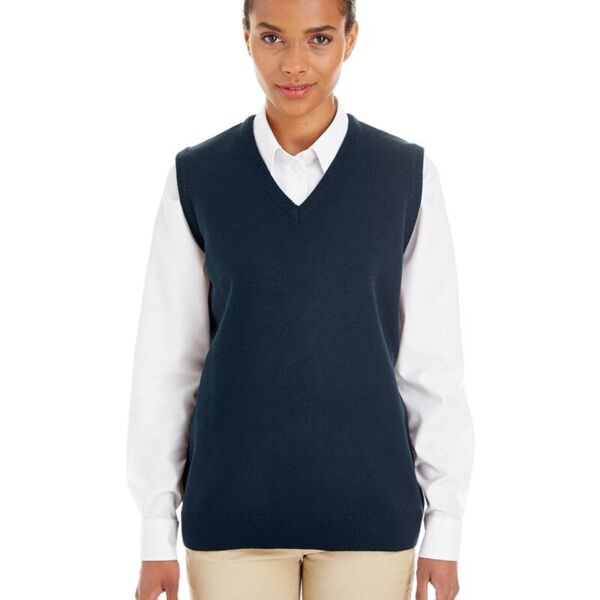 Harriton Women's Pilbloc™ V-Neck Sweater Vest M415W Women's Pilbloc™ V-Neck Sweater Vest Thumbnail