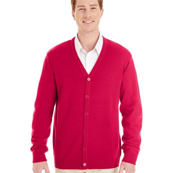 Harriton Men's Pilbloc™ V-Neck Button Cardigan Sweater M425 Men's Pilbloc™ V-Neck Button Cardigan Sweater Thumbnail