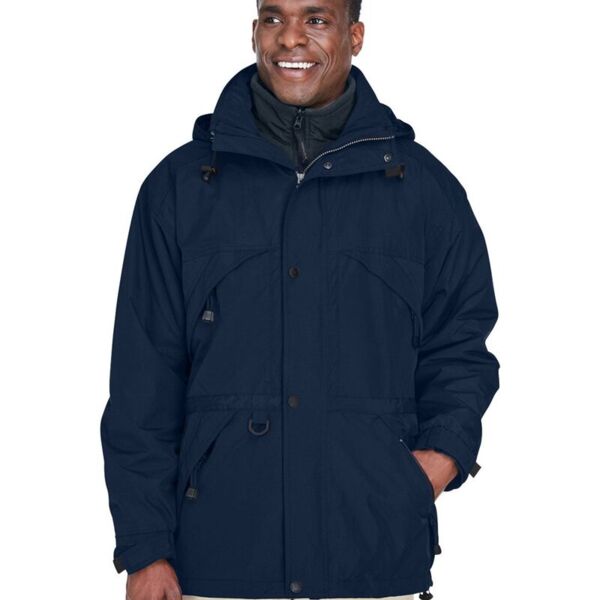 North End Men's 3-in-1 Parka with Dobby Trim 88007 Men's 3-in-1 Parka with Dobby Trim Thumbnail