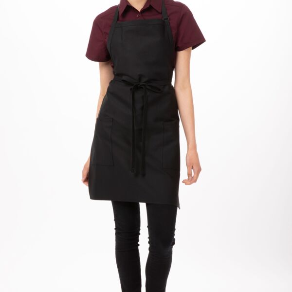 Two Patch Pocket Bib Apron Thumbnail